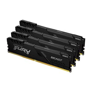 Kingston Fury? Beast DDR4 Kit 32 GB (4 x 8 GB) – 3200 MHz – C16 – nuovo