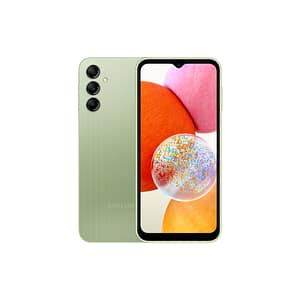 Galaxy A14 (4G) 64 GB, Lime, sbloccato – Ricondizionato – Buono stato