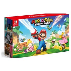 Switch Neon 64 GB + Mario e i conigli cretini, rosso, blu – nuovo