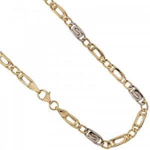 Collana Uomo in Oro Giallo e Bianco 803321722737