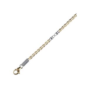Collana Uomo in Oro Giallo e Bianco GL100034