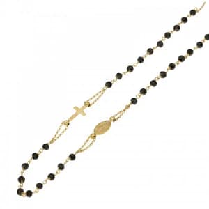Collana Rosario Oro Giallo Madonna Miracolosa 803321716837