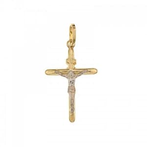 Croce in Oro Giallo e Bianco 803321703339