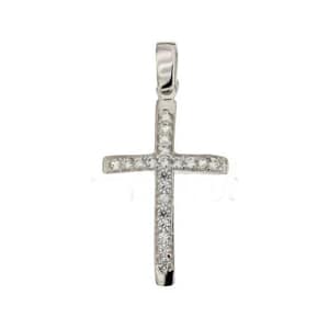 Croce da donna in Oro Bianco 803321712503