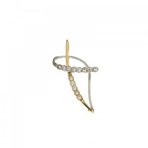 Croce da donna in Oro Giallo e Bianco 803321721569