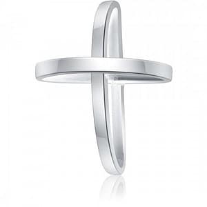 Croce unisex in Oro Bianco GL100001