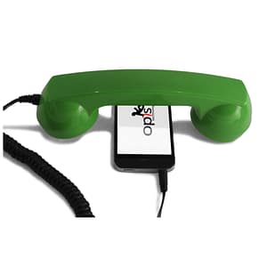 Microtelefono retrò per smartphone Android – Verde – nuovo