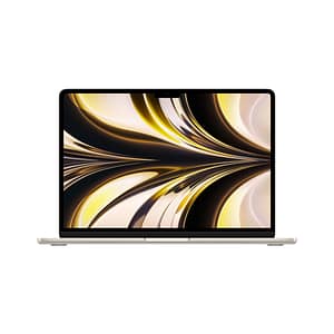 MacBook Air M2 (2022) 13,6′, 3,5 GHz 512 GB 8 GB Apple GPU 8, Starlight – AZERTY – Ricondizionato – Condizioni eccellenti