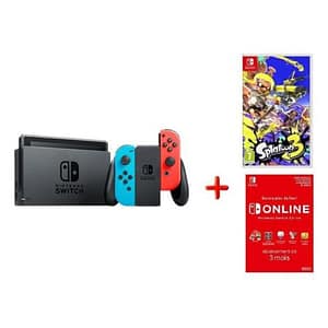 Switch Neon OLED + Splatoon 3 + abbonamento di 3 mesi, Rosso, Blu – nuovo