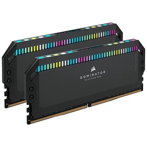 Corsair DOMINATOR PLATINUM RGB DDR5 – 32 GB (2 x 16 GB) – 5200MHz C40 – Nero – nuovo