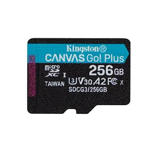Kingston Technology 256GB microSDXC Canvas Go Plus 170R A2 U3 V30 senza ADP – nuovo