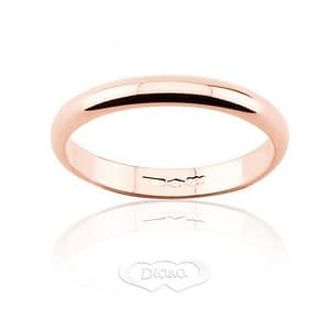 Fede Nuziale Diana 3 grammi Oro rosa Classica Fascia Stretta