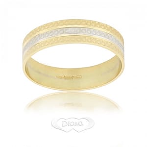 Fedina Diana in oro bianco e giallo 18 kt FD36 BC