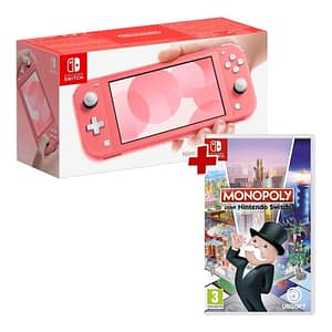 Switch Lite 32 GB + Monopoly, Corallo -Ricondizionato - Ottime condizioni