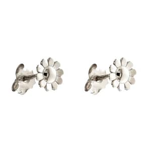 Orecchini Bambina Fiore Oro Bianco 803321730748