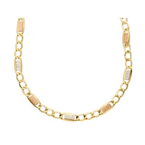 Collana Uomo Oro Giallo Bianco Rosa GL-SONVTF080TS50