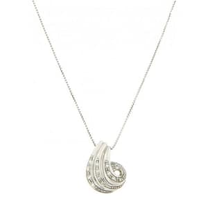 Collana Donna Oro Bianco Diamanti GL100158
