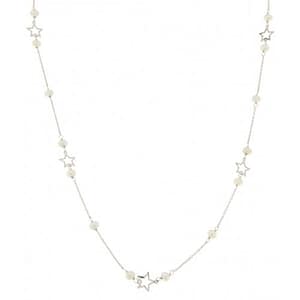 Collana Donna Oro Bianco Stelle GL100173
