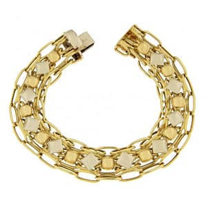 Bracciale Donna Oro Giallo Bianco GL100274