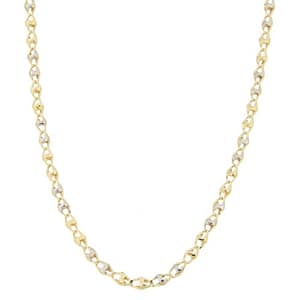 Collana Uomo Oro Giallo Bianco GL100331