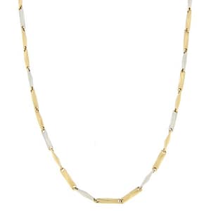 Collana Uomo Oro Giallo Bianco GL100349