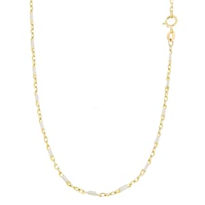 Collana Uomo Oro Giallo Bianco GL100392