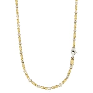 Collana Uomo Oro Giallo Bianco GL100394