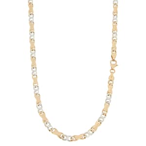 Collana Uomo Oro Rosa Bianco GL100400