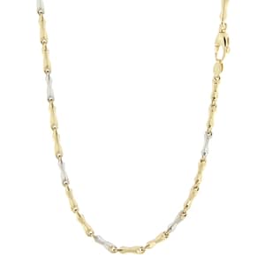 Collana Uomo Oro Giallo Bianco GL100531