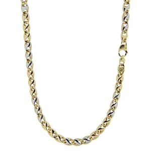 Collana Uomo Oro Giallo Bianco GL100558