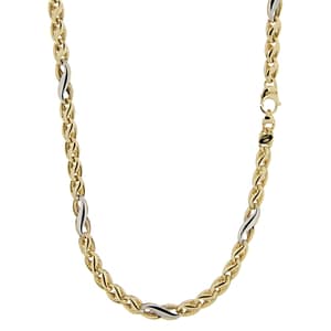 Collana Uomo Oro Giallo Bianco GL100559