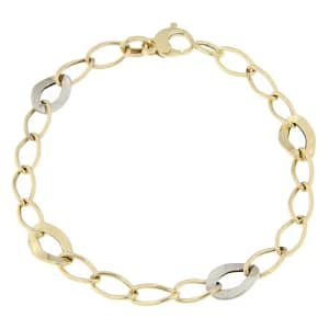 Bracciale Donna Oro Giallo Bianco GL100631