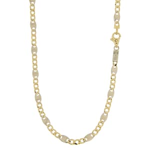 Collana Uomo Oro Giallo Bianco GL100687