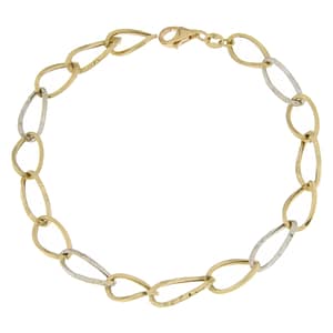 Bracciale Donna Oro Giallo Bianco GL100718