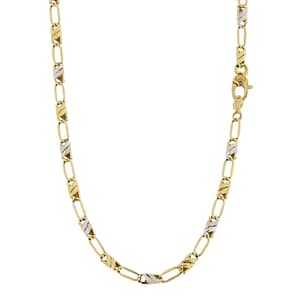 Collana Uomo Oro Giallo Bianco GL101086