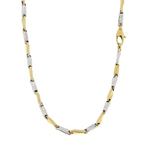 Collana Uomo Oro Giallo Bianco GL101087
