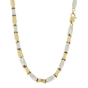 Collana Uomo Oro Giallo Bianco GL101293