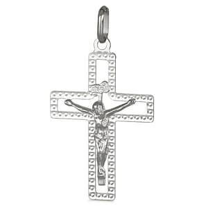 Ciondolo Croce Oro Bianco GL101400