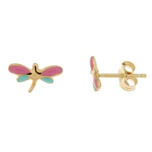 Orecchini Libellula Oro Giallo GL101448