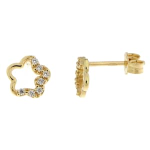 Orecchini Fiore Oro Giallo GL101449