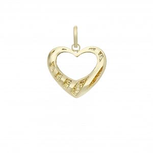Ciondolo Cuore Oro Giallo GL101560