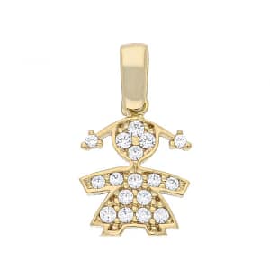 Ciondolo Bimba Oro Giallo GL101564