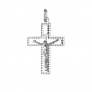 Ciondolo Croce Oro Bianco GL101745
