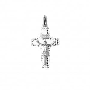 Ciondolo Croce Oro Bianco GL101746