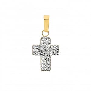 Ciondolo Croce Donna Oro Giallo GL101752
