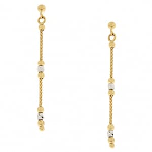 Orecchini Donna Oro Bianco Giallo GL101789