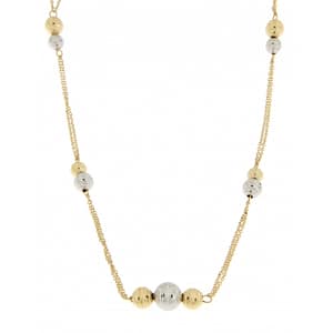 Collana Donna Oro Bianco Giallo GL101806