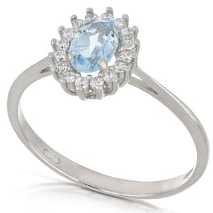 Anello Donna Oro Bianco GL102002