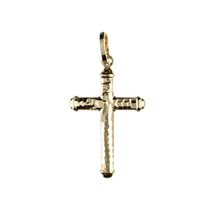 Ciondolo Croce Unisex Oro Giallo GL102080