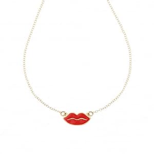 Collana Labbra Kiss Oro Giallo 18 KT GL101516